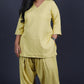 Rose - Farshi Shalwar set - Soft cotton - YELLOW