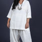 Rose - Farshi Shalwar set - Soft cotton - OFF WHITE