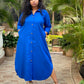 TARA - SHIRT DRESS - BLUE