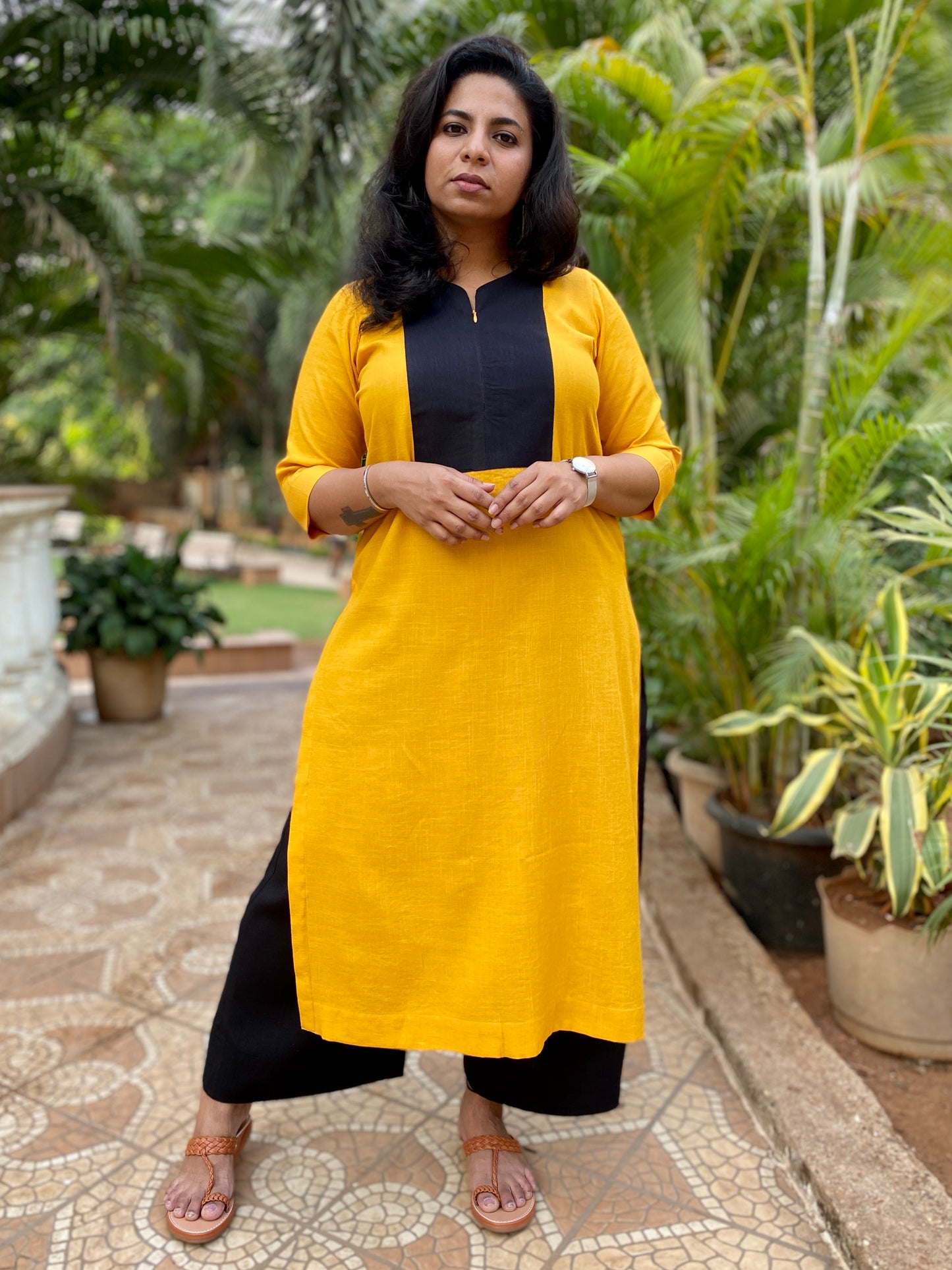 BINDU - ONLY KURTA - YELLOW
