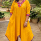 BARKHA - YELLOW MIRROR KURTA - DRESS