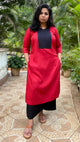 BINDU - KURTA AND PANT SET - MAROON