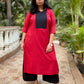 BINDU - KURTA AND PANT SET - MAROON