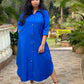 TARA - SHIRT DRESS - BLUE