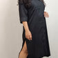 ANYA -  SHIRT DRESS -  BLACK