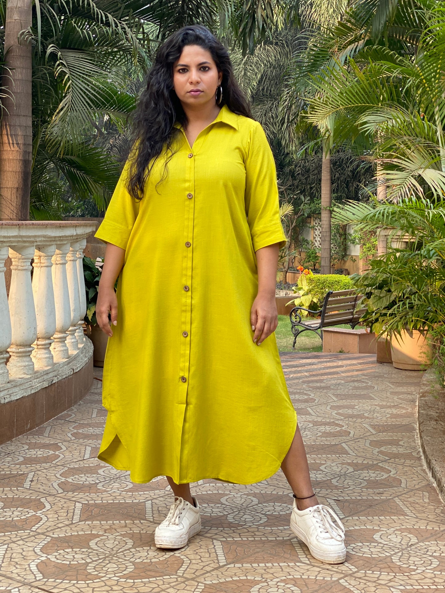 TARA - SHIRT DRESS - GREEN