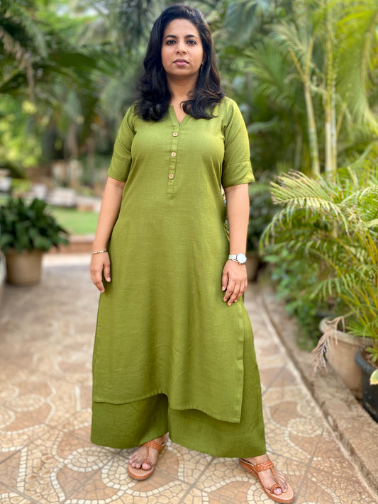AMMU - ONLY KURTA - MEHENDI GREEN