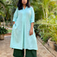 KALA - Pashmina Cotton - KURTA AND PANT SET - GREEN