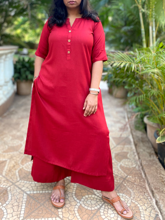 AMMU - ONLY KURTA - Maroon