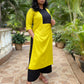BINDU - KURTA AND PANT SET- GREEN
