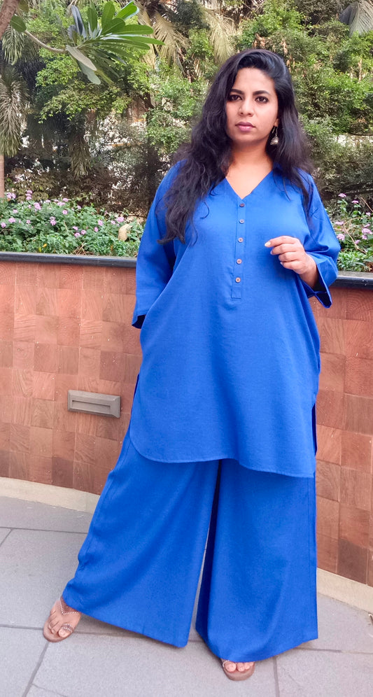 PIHU - CO ORD SET - BLUE