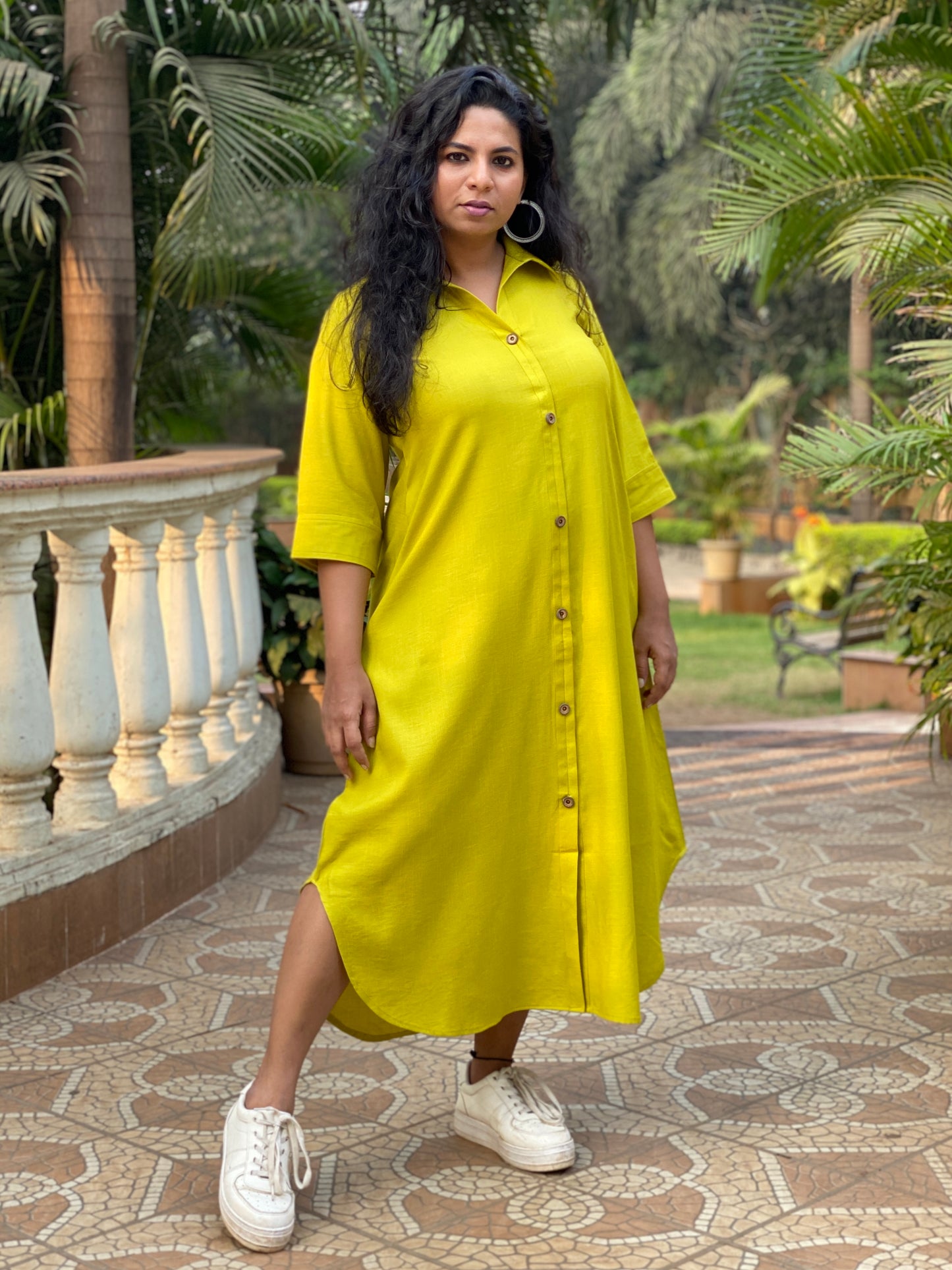 TARA - SHIRT DRESS - GREEN