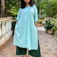 KALA - Pashmina Cotton - KURTA AND PANT SET - GREEN