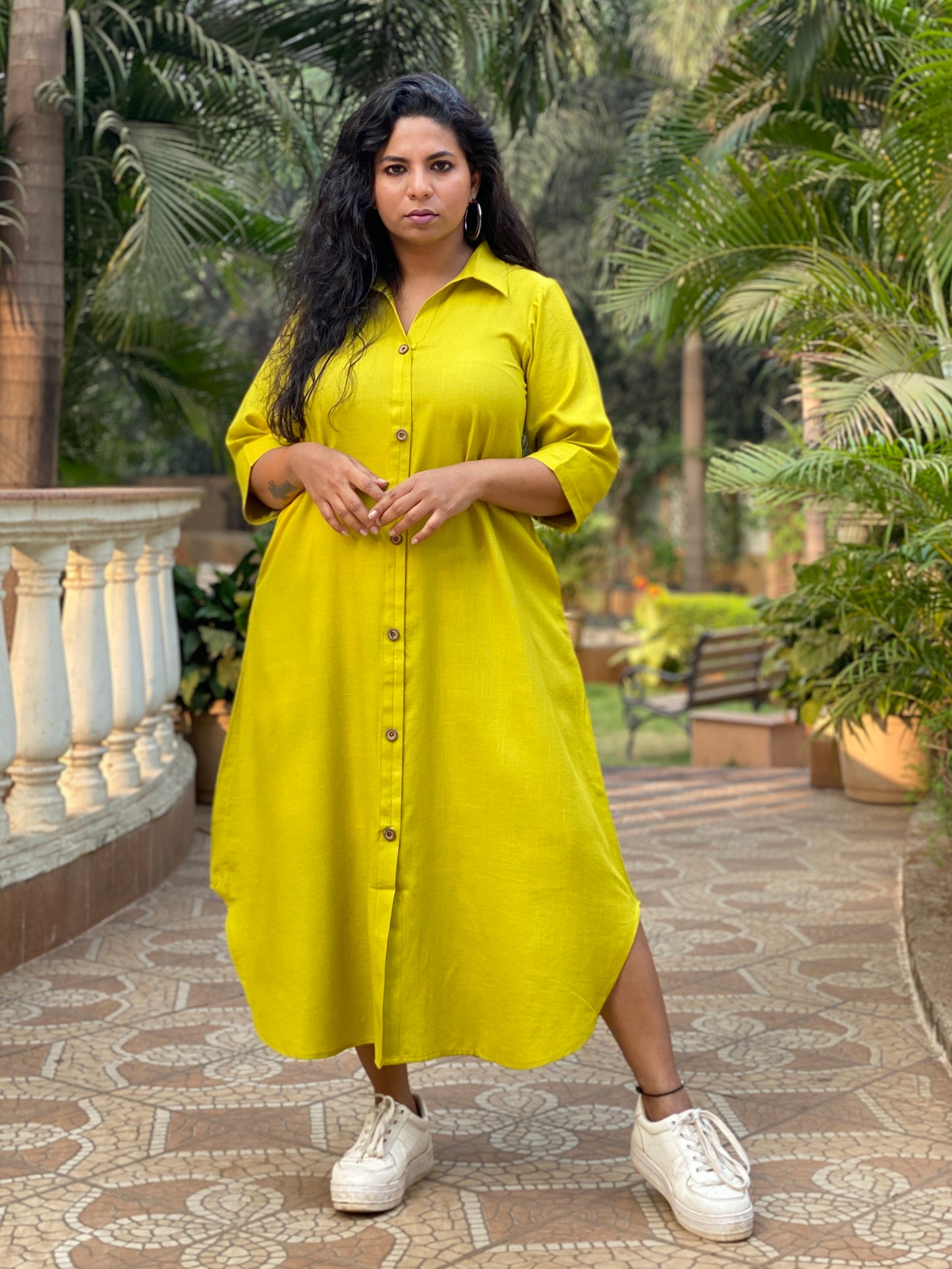 TARA - SHIRT DRESS - GREEN