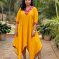 BARKHA - YELLOW MIRROR KURTA - DRESS